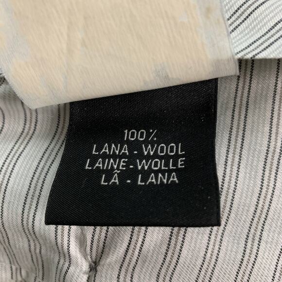 ERMENEGILDO ZEGNA Size 32 Grey Wool Flat Front Dress Pants - Picture 5 of 6